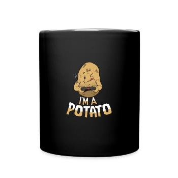 I'M A Potato Funny Potato Gamer Food Humor - Full Colour Mug - black - Front