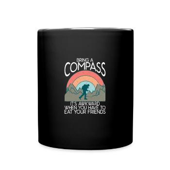 Bringen Compass Es ungeschickte Wenn Sie Ihre - Tasse einfarbig - Schwarz - Vorne