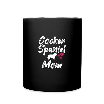 Cocker Spaniel Dog Mom Mama Mother Pet Lover Dog - Full Colour Mug - black - Front