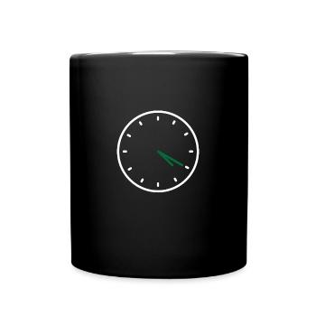 420 4:20 Clock Subtle Stoner - Tasse einfarbig - Schwarz - Vorne