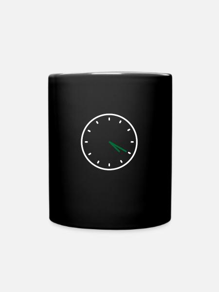 420 4:20 Clock Subtle Stoner - Tasse einfarbig - Schwarz