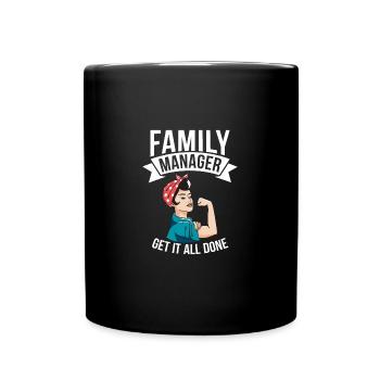 Les gestionnaires de famille obtiennent tout le chemin de la meilleure maman - Mug uni - noir - Devant