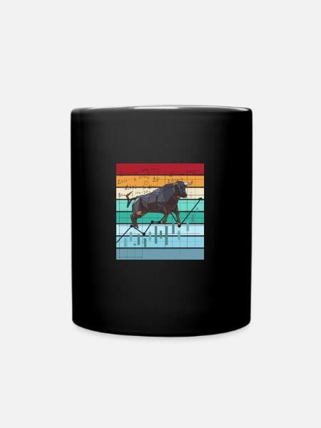 Crypto Trading Hodl Stock Market Chart Bitcoin - Full Colour Mug - black