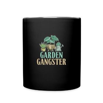Jardin Gangster Gardening Plein Plante - Mug uni - noir - Devant