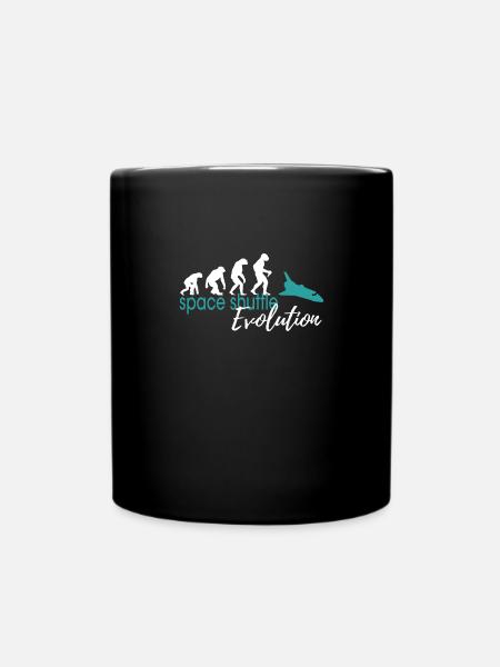 Space Shuttle Evolution - Tasse einfarbig - Schwarz