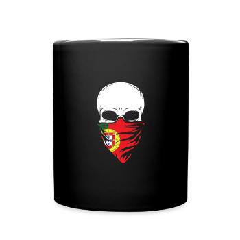 Dia De Los Muertos - Crâne du Portugal - Mug uni - noir - Devant