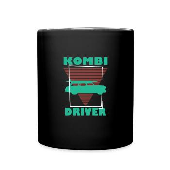 CARS, STATION WAGON, CAR - Tasse einfarbig - Schwarz - Vorne