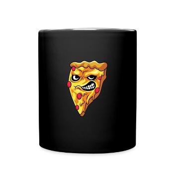 Angry Pizza Gourmet Gift - Full Colour Mug - black - Front