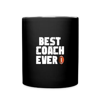 Meilleur entraîneur de tous les temps Cadeau d’entraîneur de football - Mug uni - noir - Devant