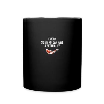 Koi breeder funny koi saying kois - Full Colour Mug - black - Front
