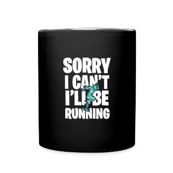 Motif marathon pour coureurs et joggeurs - Mug uni - noir - Devant