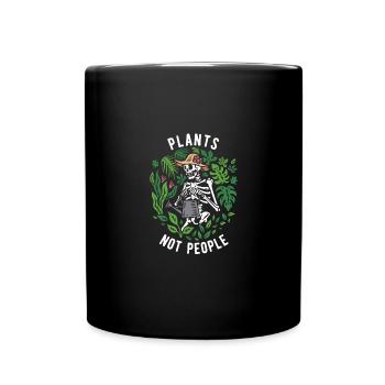 plant lady plants not people plants - Full Colour Mug - black - Front