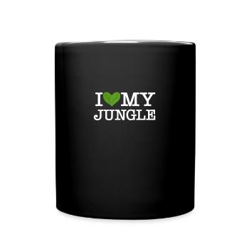 I love my Jungle J'aime mon jardin Plantes - Mug uni - noir - Devant