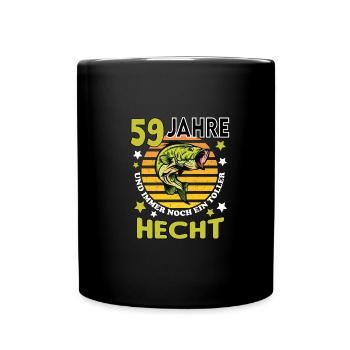 Geburtstag Toller Hecht Alter Jahre 59 - Tasse einfarbig - Schwarz - Vorne