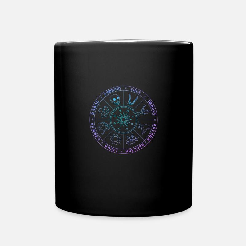 Wicca Calender pastel grunge Gothic - Tasse einfarbig - Schwarz
