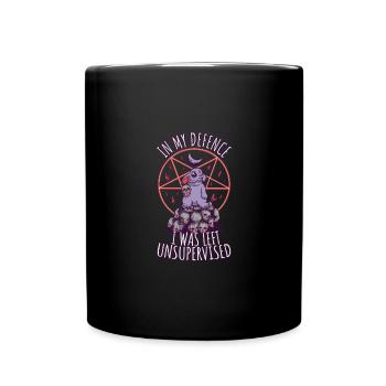 Funny Hell mignon pentagram goth grunge - Mug uni - noir - Devant