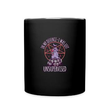 Funny Hell mignon pentagram goth grunge - Mug uni - noir - Devant
