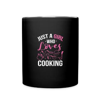 Köchin Kochen Restaurant Kochkunst - Tasse einfarbig - Schwarz - Vorne