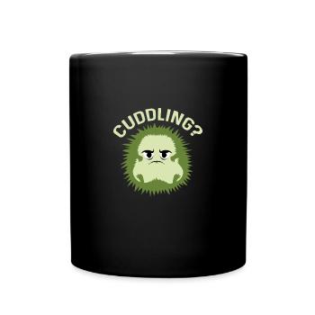 Cuddle? Sweet and loving poison - Full Colour Mug - black - Front