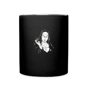 Gin Saying Forgive Me Father For I Have Ginned - Full Colour Mug - black - Front