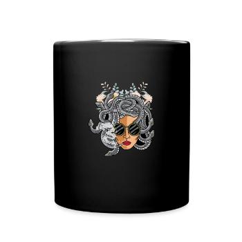 Rauchen von Unkraut Kettenraucher Gift - Tasse einfarbig - Schwarz - Vorne