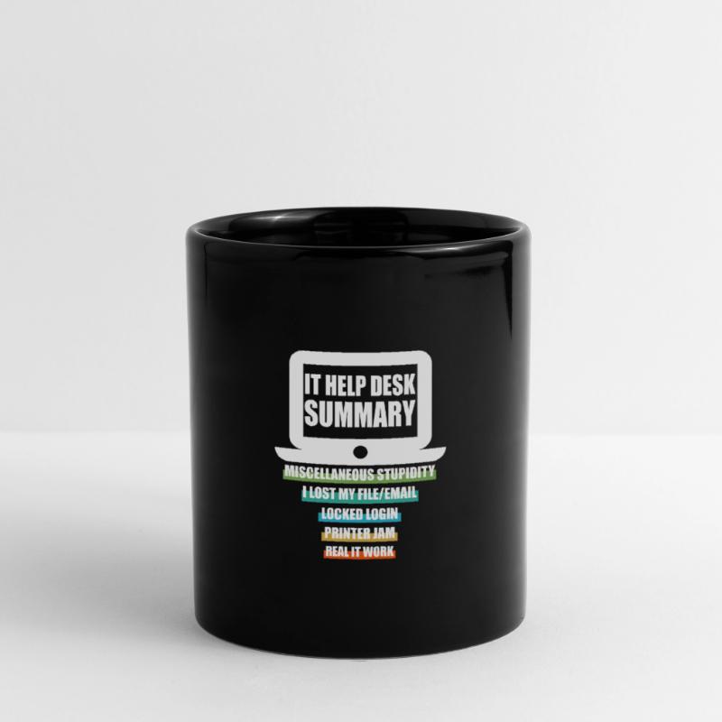 Funny IT Help Desk Tech Support Help Desk Computer Full Colour Mug