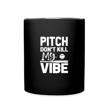 Funny Softball Players Clothing - Full Colour Mug - black - Front