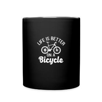 Cyclistes - Vêtements design - Mug uni - noir - Devant