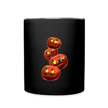 Halloween,pumpkin,zombis, monsters - Full Colour Mug - black - Front