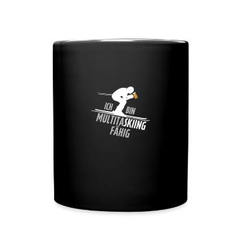 Ich bin Multitaskiing Fähig Apres Ski - Tasse einfarbig - Schwarz - Vorne