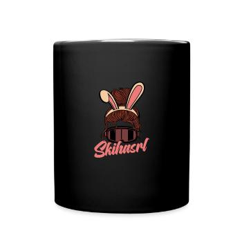 Skihasrl Apres Ski Skihase Kostüm - Tasse einfarbig - Schwarz - Vorne