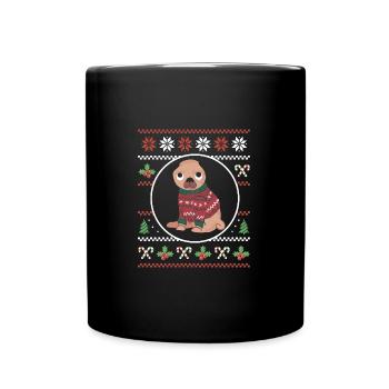 Drôle de Noël Carlin - Mug uni - noir - Devant