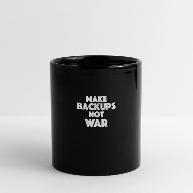 Admin Make Backups Data Backup IT Computer Full Colour Mug