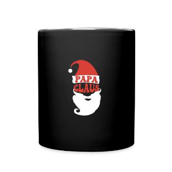 Dad Santa Claus Family Costume Santa Claus - Full Colour Mug - black - Front
