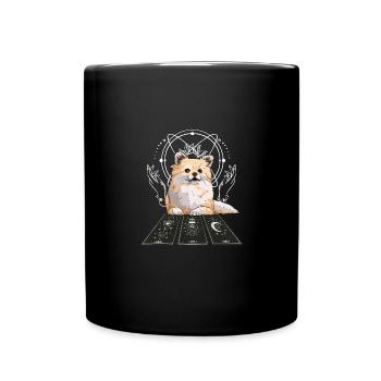 Corgi Tarot Card Reader Cool Tarot Cartomancy - Tasse einfarbig - Schwarz - Vorne