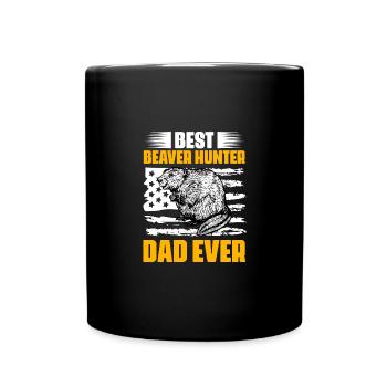 Awesome Best Beaver Hunter Dad For Beaver Hunting - Full Colour Mug - black - Front