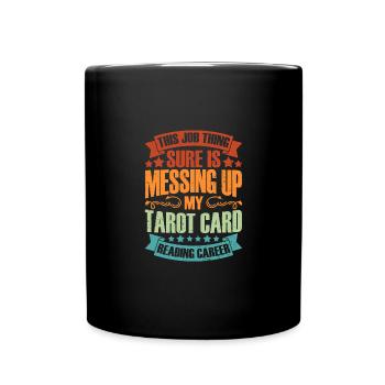 Ce travail est sûr que c’est du tarot vintage - Mug uni - noir - Devant