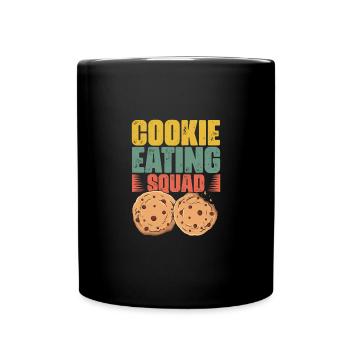 Cookie Eating Retro Cookies A Cookie Fan Baking - Full Colour Mug - black - Front