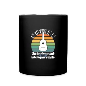 Gitarre intelligente Menschen - Tasse einfarbig - Schwarz - Vorne