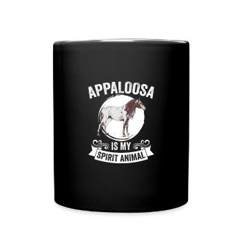 Drôle Appaloosa Spirit Animal Un cheval Appaloosa - Mug uni - noir - Devant