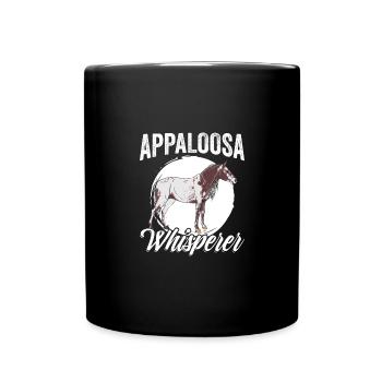 Drôle Appaloosa Whisperer pour un cheval Appaloosa - Mug uni - noir - Devant