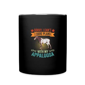 Vintage Sorry I Can't I Have Plans With My - Tasse einfarbig - Schwarz - Vorne