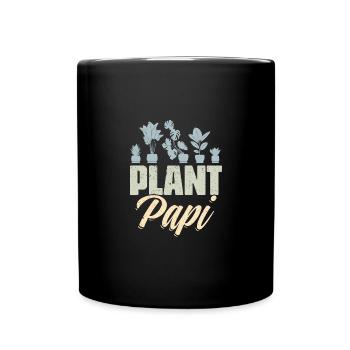 Rétro Plante Papi Plantes Jardinage Un Papa Jardinier - Mug uni - noir - Devant