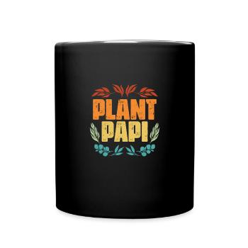 Plante Vintage Papi Plantes de jardinage pour une plante - Mug uni - noir - Devant