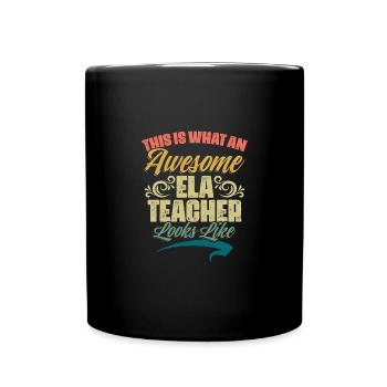 Voici à quoi ressemble un enseignant ELA génial - Mug uni - noir - Devant