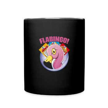 Drôle de Flabingo Flamingo Bingo Bingo Pour Un Joueur de Bingo - Mug uni - noir - Devant
