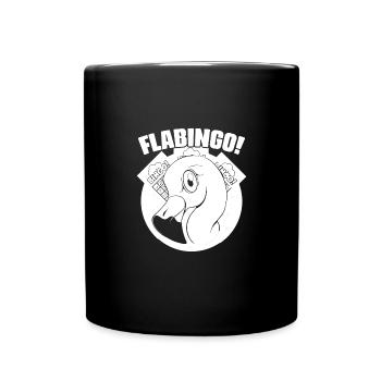 Classic Flabingo Flamingo Bingo For Bingo Player - Full Colour Mug - black - Front