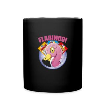 Vintage Flabingo Flamingo Bingo Bingo pour Bingo Player - Mug uni - noir - Devant