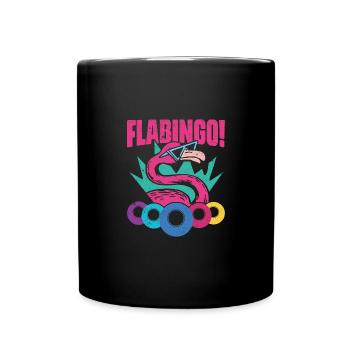 Vintage Flamingo Bingo Flamingo Pour Un Roi du Bingo - Mug uni - noir - Devant