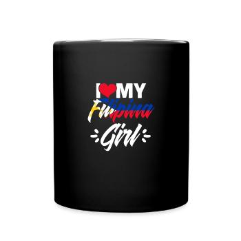J’aime ma fille philippine Fille philippine géniale - Mug uni - noir - Devant